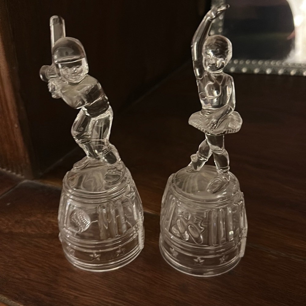 Vintage Princess House Baseball player & Ballerina